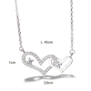 Collar doble corazón - Imagen 5