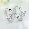 Pendientes mariposa zirconia