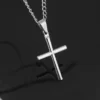 Collar cadena cruz - Imagen 4