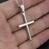 Collar cadena cruz - Imagen 5