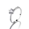 Anillo solitario liso