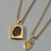 Collar corazón medalla - Imagen 5