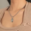Collar corazón medalla - Imagen 2