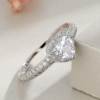 Anillo solitario corazón - Imagen 3