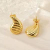 Pendientes Gota Plana - Imagen 2