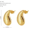 Pendientes Gota Plana - Imagen 4
