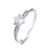 Anillo Solitario Zirconia Punta