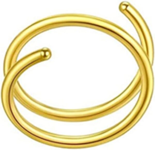 Piercing Nariz Aro Doble - Imagen 2