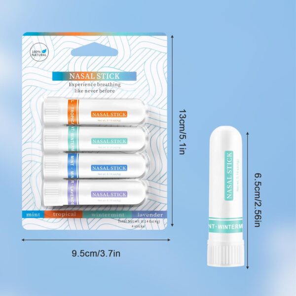 Stick Nasal Mejora Respiración 4pcs - Imagen 2
