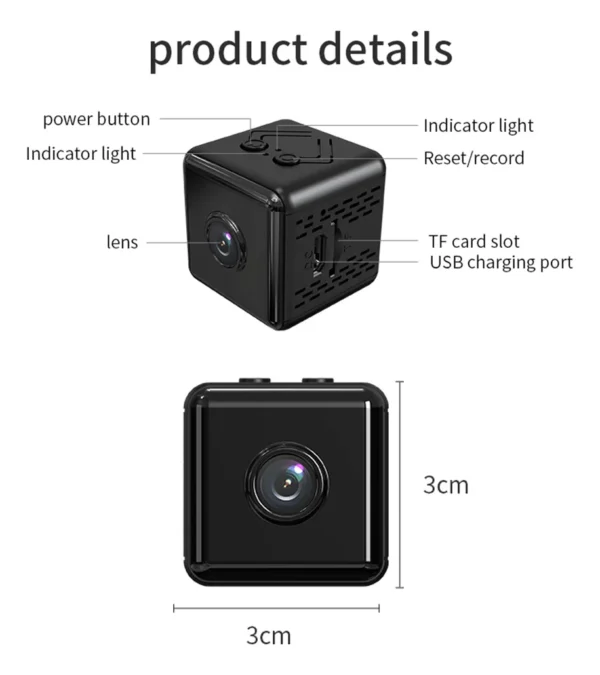 Mini Cámara De Seguridad C/ Soporte - Imagen 5