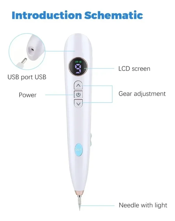 Plasma Pen Lápiz Elimina Verrugas, Lunares, etc - Imagen 6