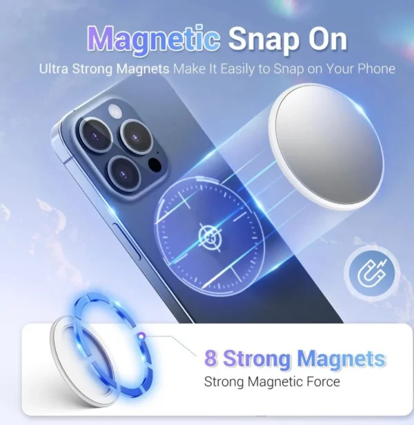 Espejo Con Iman Magnetico Selfie Celular - Imagen 5