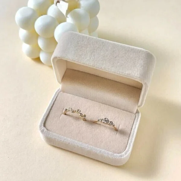 Caja de Anillos Beige