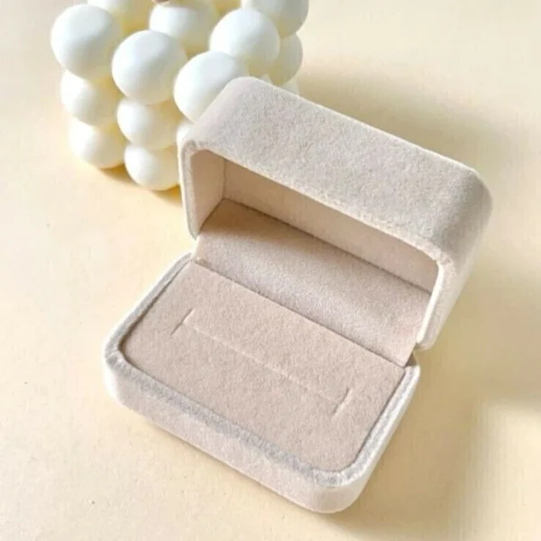 Caja de Anillos Beige - Imagen 2