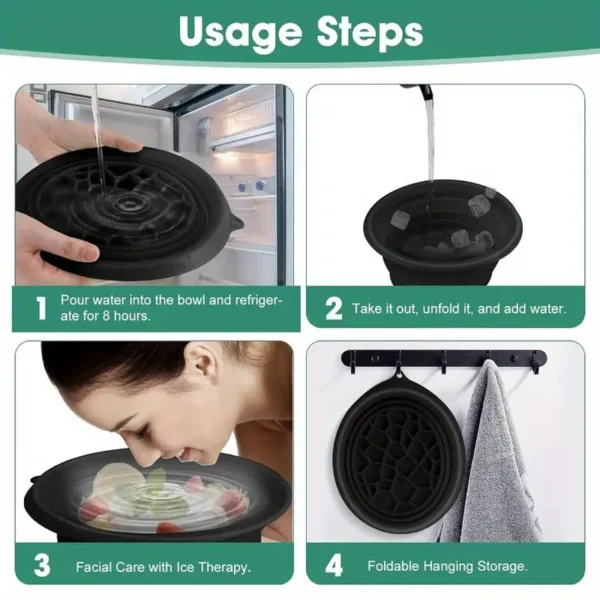 Bandeja Cuenco Hielo Facial Plegable - Imagen 4