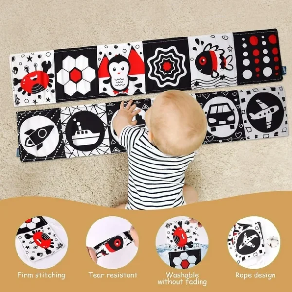 Libro de Contraste para Bebés Tummy Time - Imagen 2