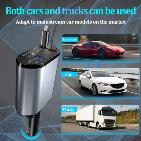 Cargador De Auto 4 En 1 - Imagen 4