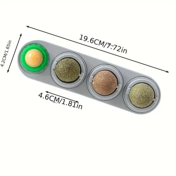 Juguete 4 Bolas De Hierba Gatera - Imagen 2