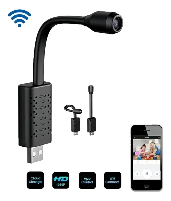 Mini Cámara Usb Hd 1080 Espía - Imagen 3