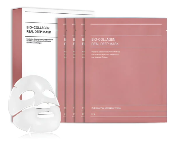 Máscara Facial De Bio Colágeno x4