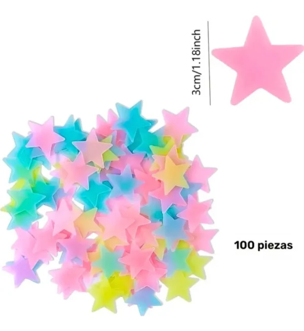 Estrellas Luminosas Decorativas x100 - Imagen 2