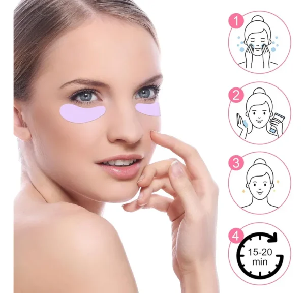 Parches De Silicona Antiarrugas Para Ojos - Imagen 2