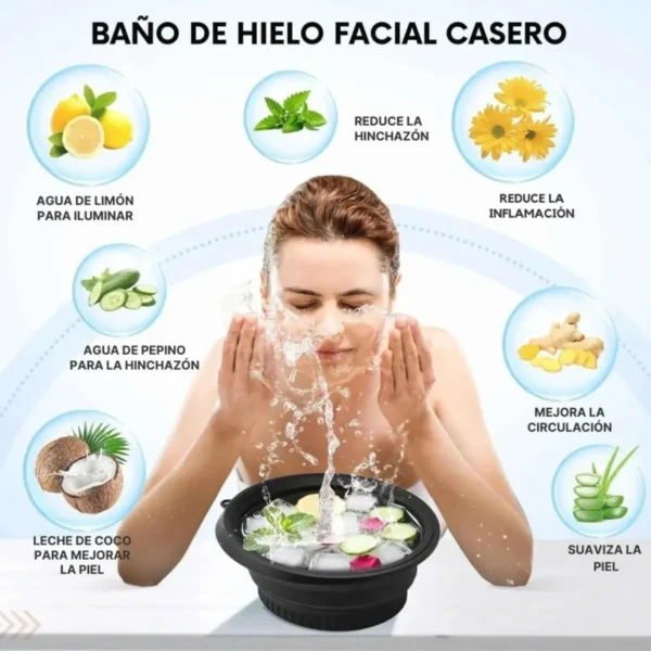 Bandeja Cuenco Hielo Facial Plegable - Imagen 2