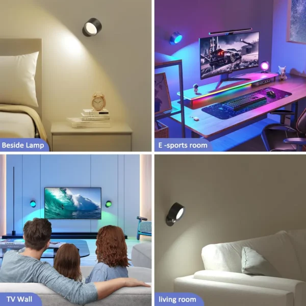 Luces De Pared Led Recargable x3 - Imagen 3