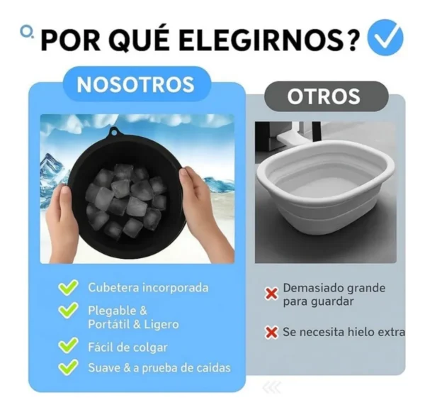 Bandeja Cuenco Hielo Facial Plegable - Imagen 9