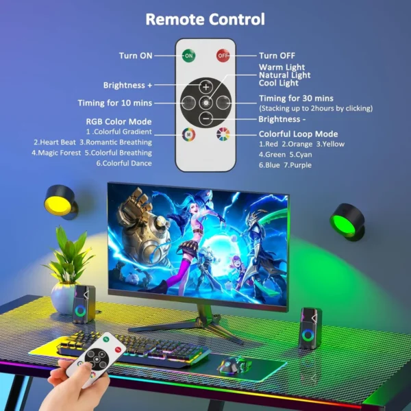 Luces De Pared Led Recargable x3 - Imagen 5