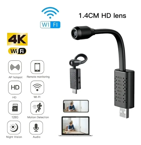 Mini Cámara Usb Hd 1080 Espía - Imagen 6