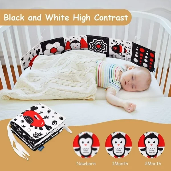 Libro de Contraste para Bebés Tummy Time - Imagen 4