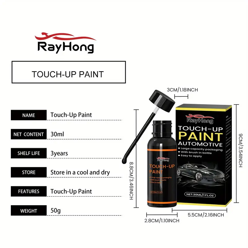 Pintura Retoque Auto Touch Up Negro - Imagen 9