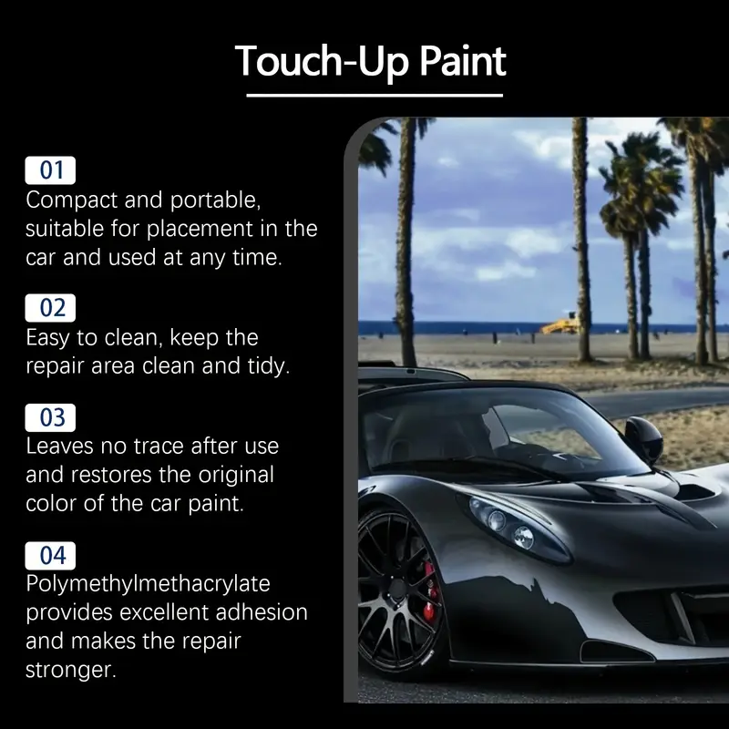 Pintura Retoque Auto Touch Up Negro - Imagen 5