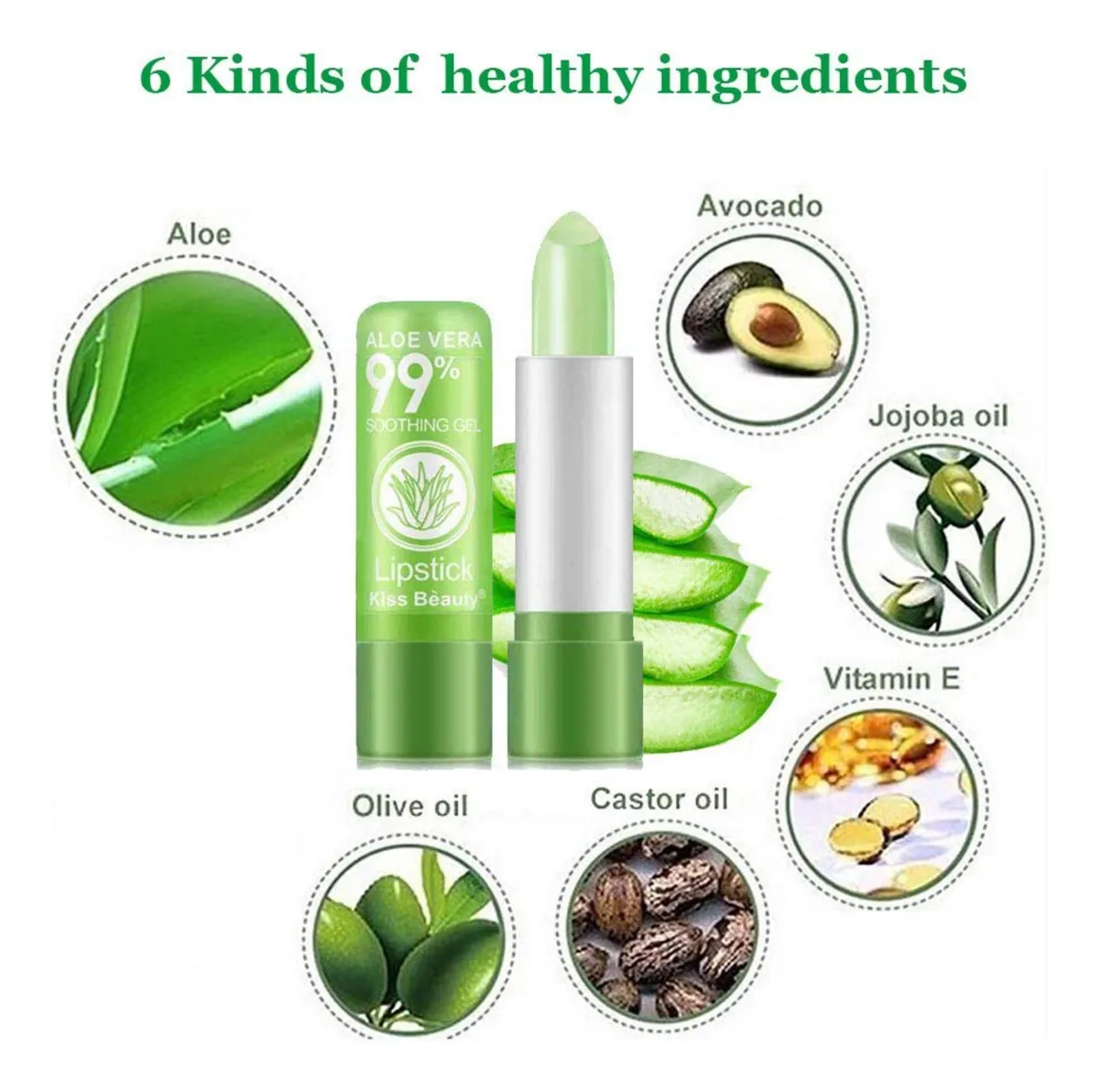 Lápiz Labial Hidratante Aloe Vera - Imagen 5