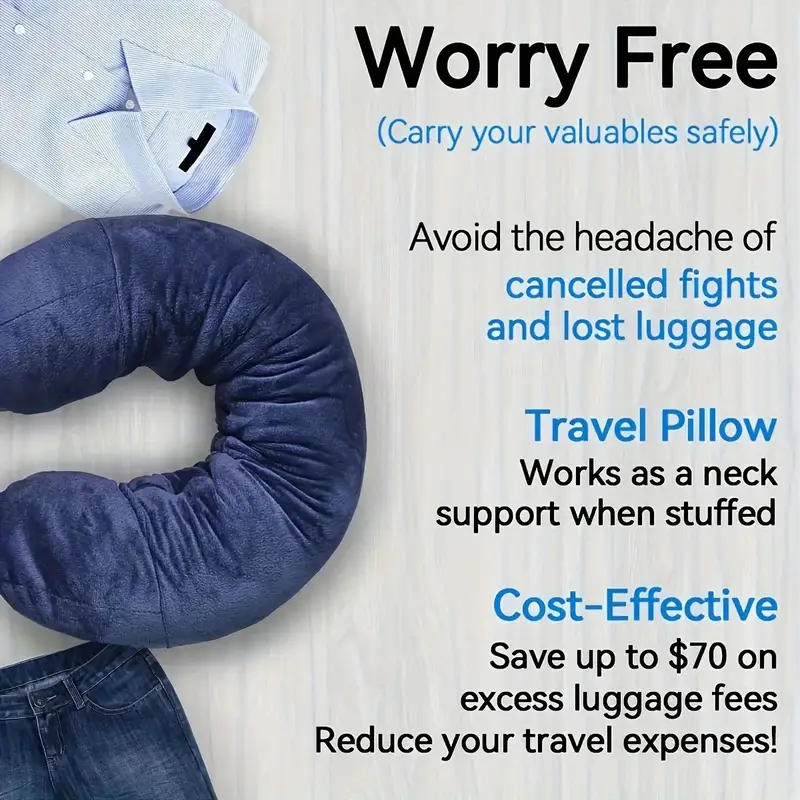 Almohada de Viaje Rellenable - Imagen 5