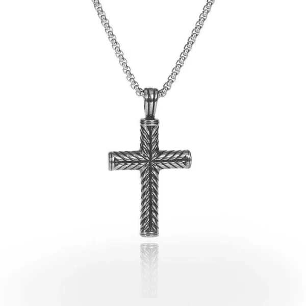 Collar Cruz Relieve M2