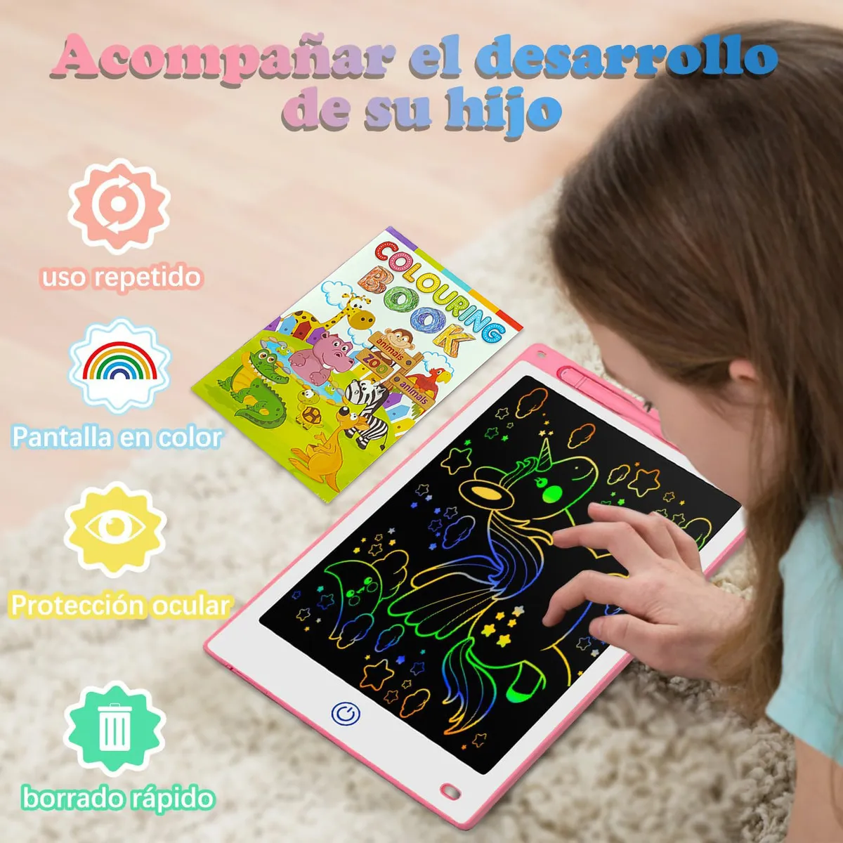 Pizarra Magica Para Niños Tableta De Dibujo - Imagen 4