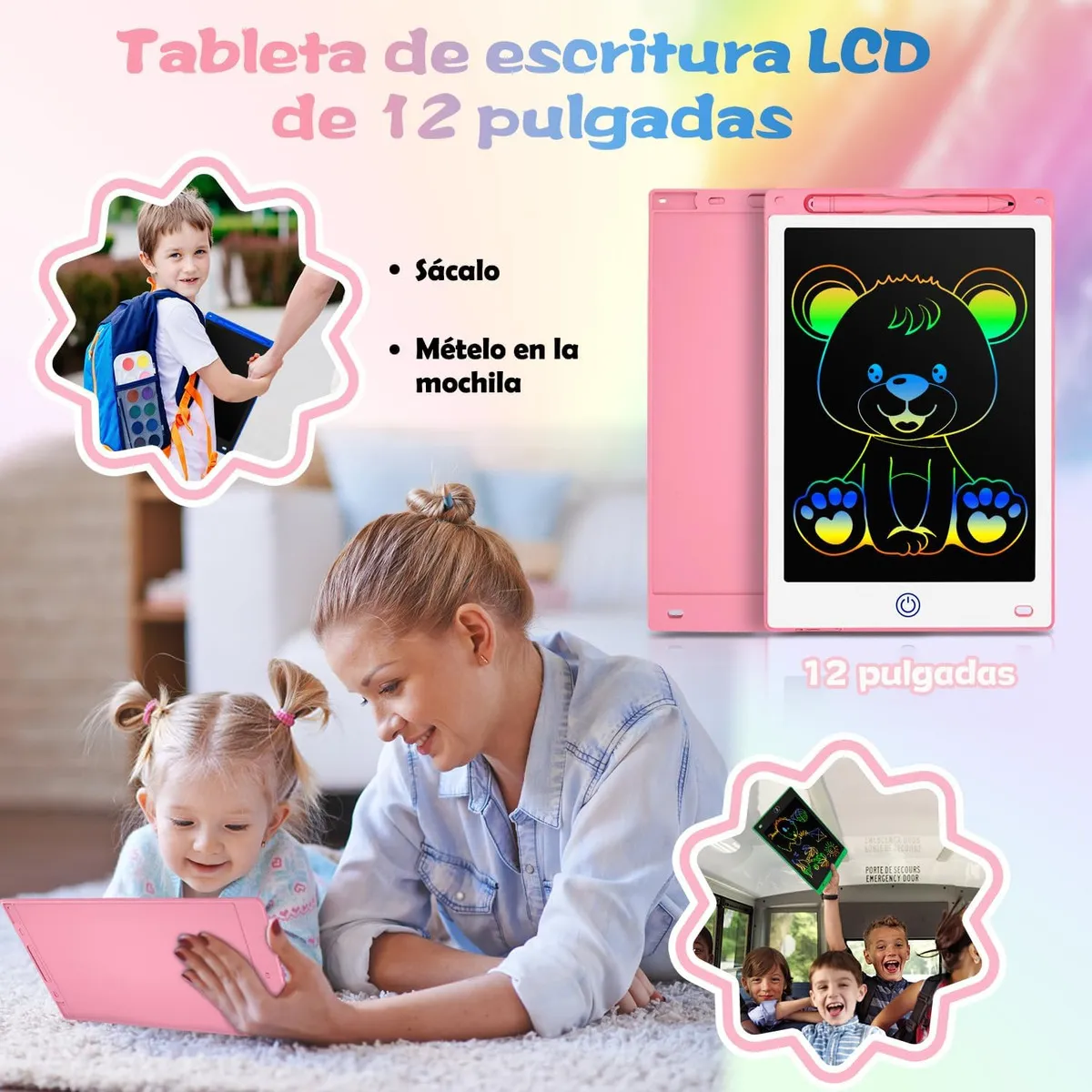 Pizarra Magica Para Niños Tableta De Dibujo - Imagen 2