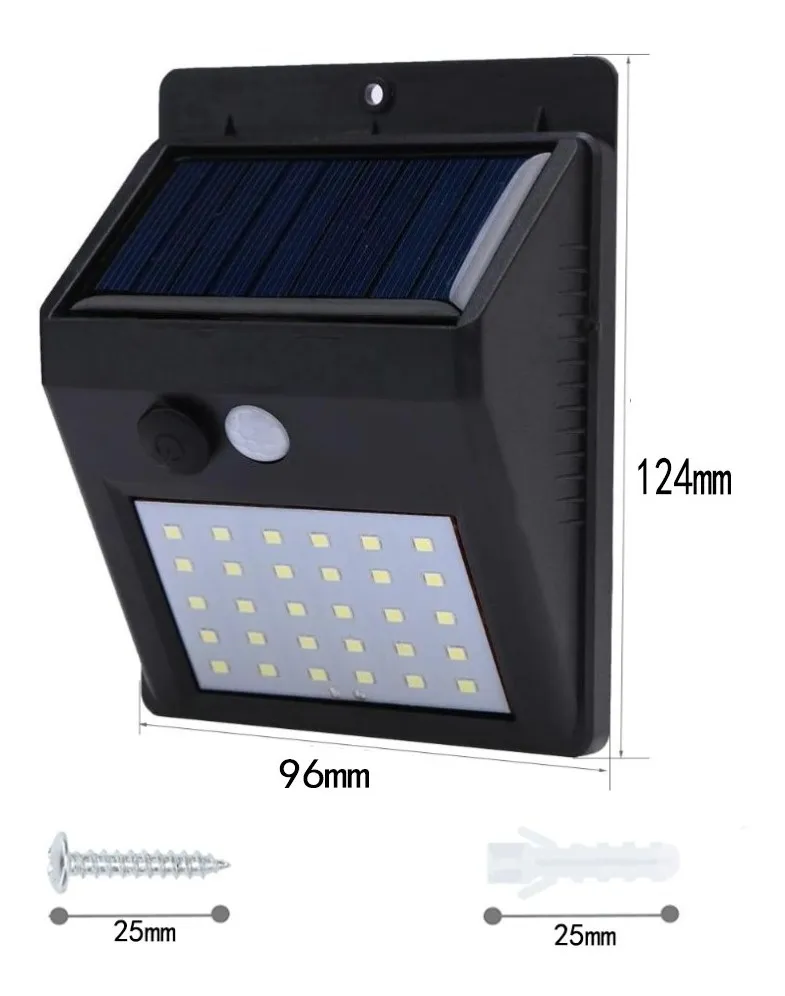 Foco Led Solar Con Sensor Movimiento Exterior x2 - Imagen 8