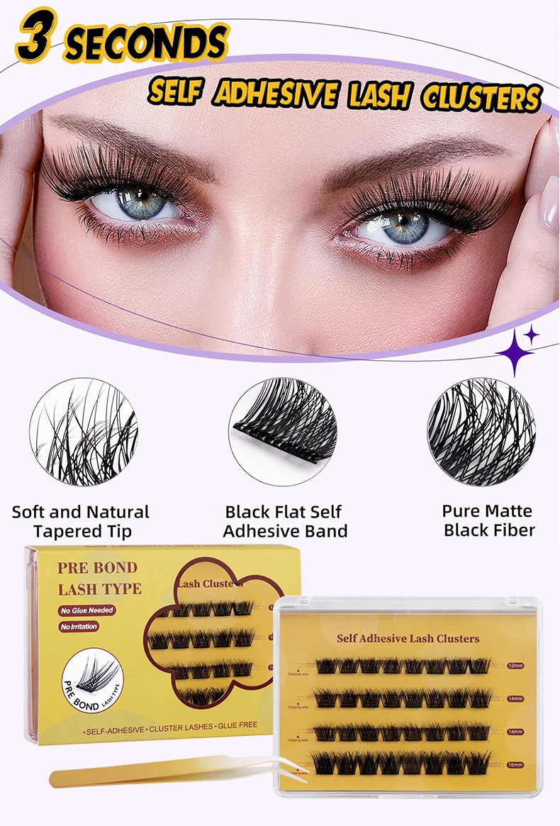 Kit De Extensión De Pestañas Autoadhesivas 40 Pcs - Imagen 5