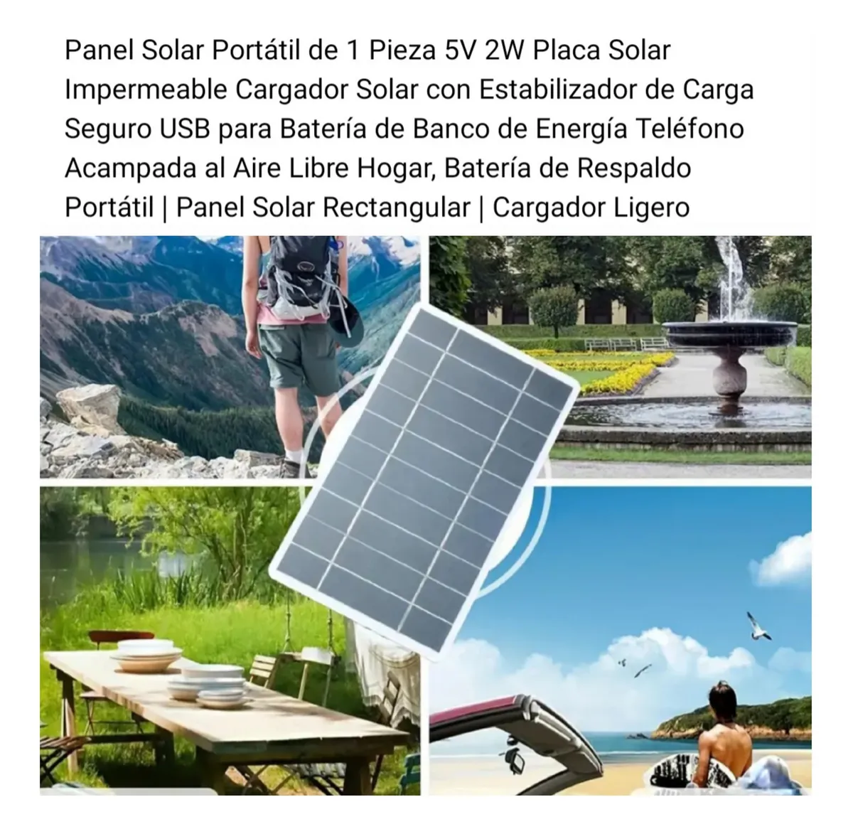 Cargador Solar Portátil USB - Imagen 8