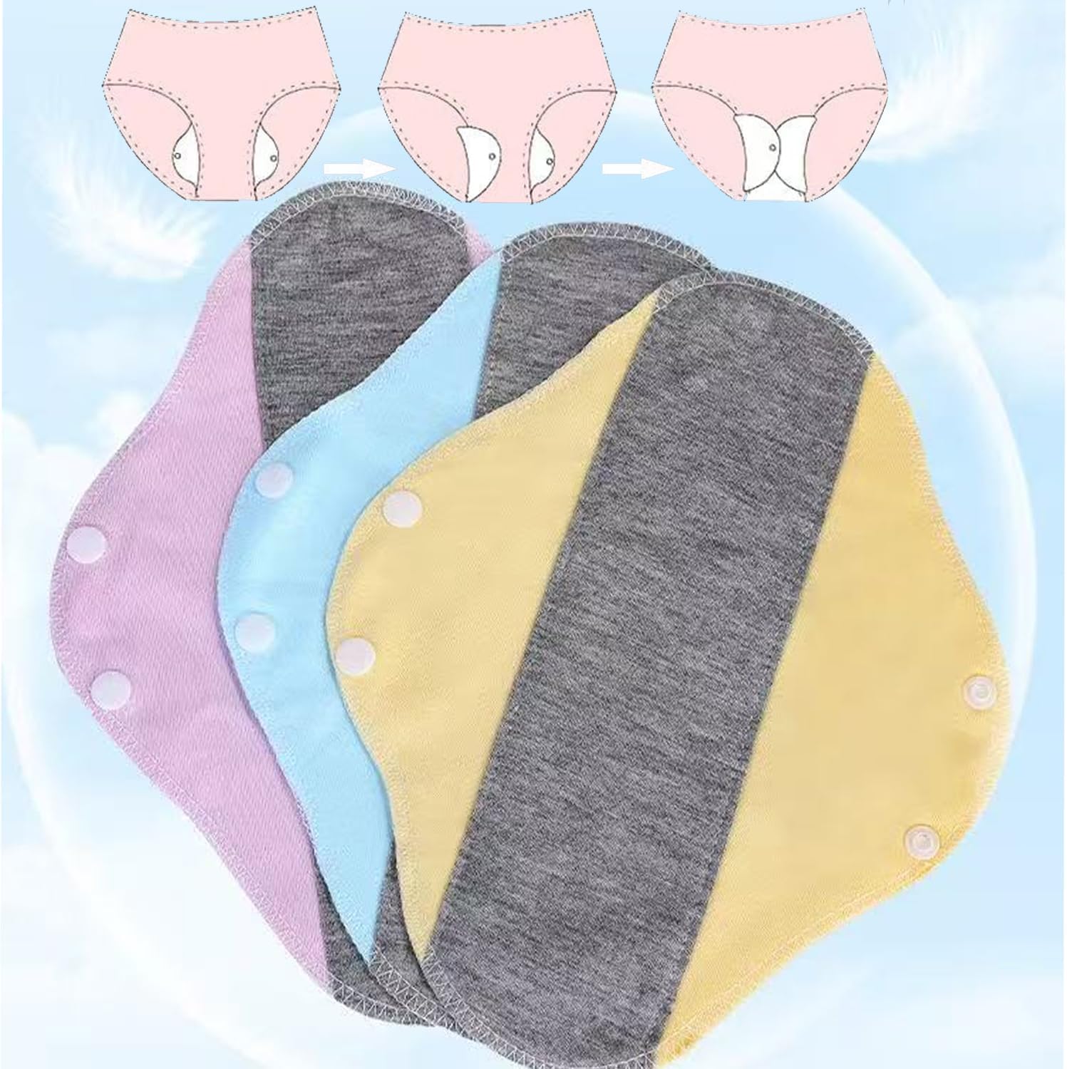 Toalla Sanitaria de Algodón Reutilizable - Imagen 5