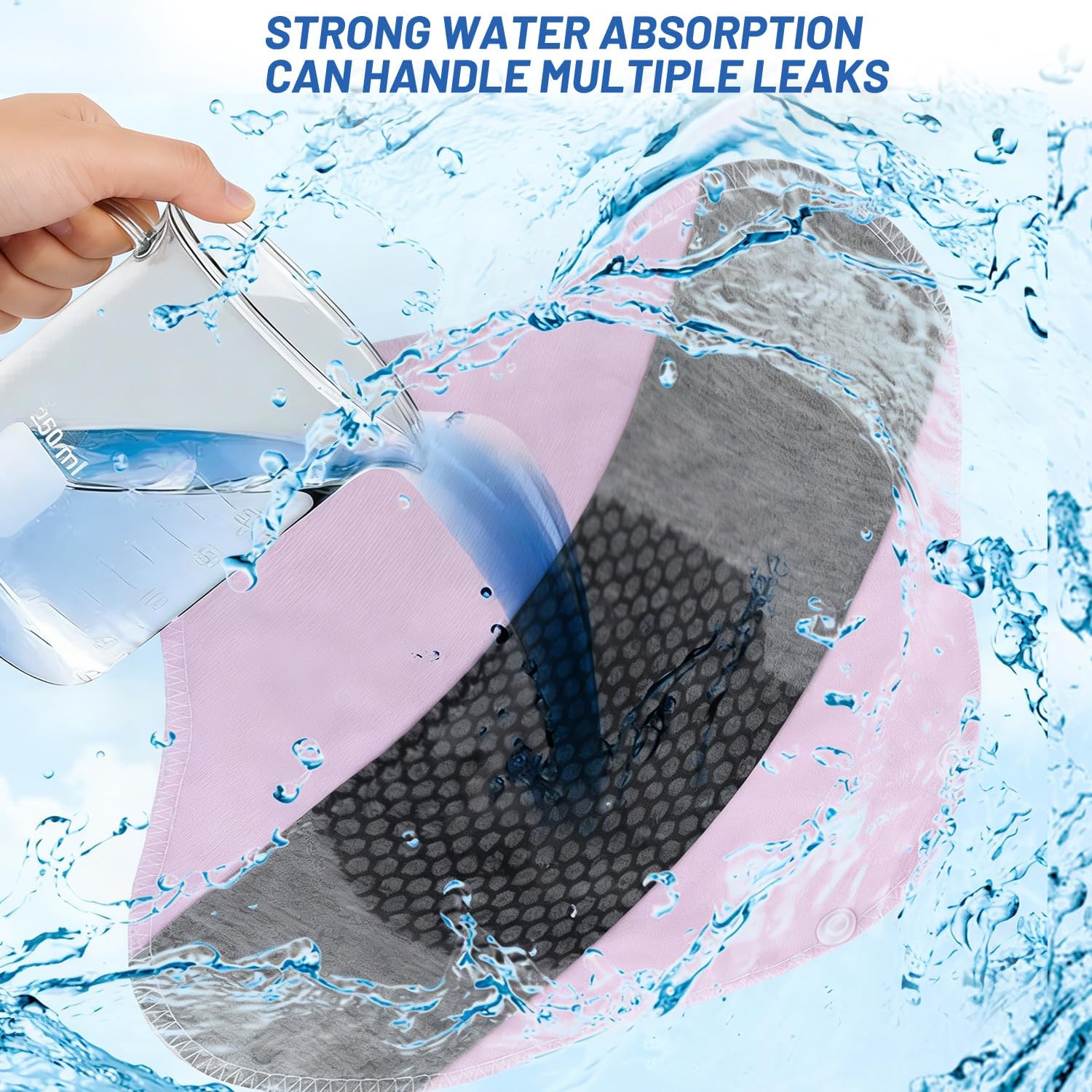 Toalla Sanitaria de Algodón Reutilizable - Imagen 6