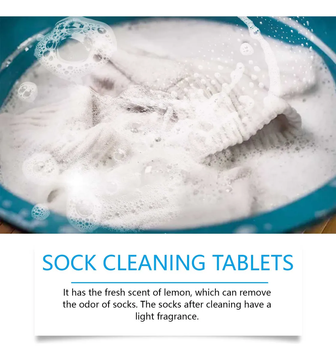 Tabletas Limpiadoras Desodorizantes para Calcetines - Imagen 4
