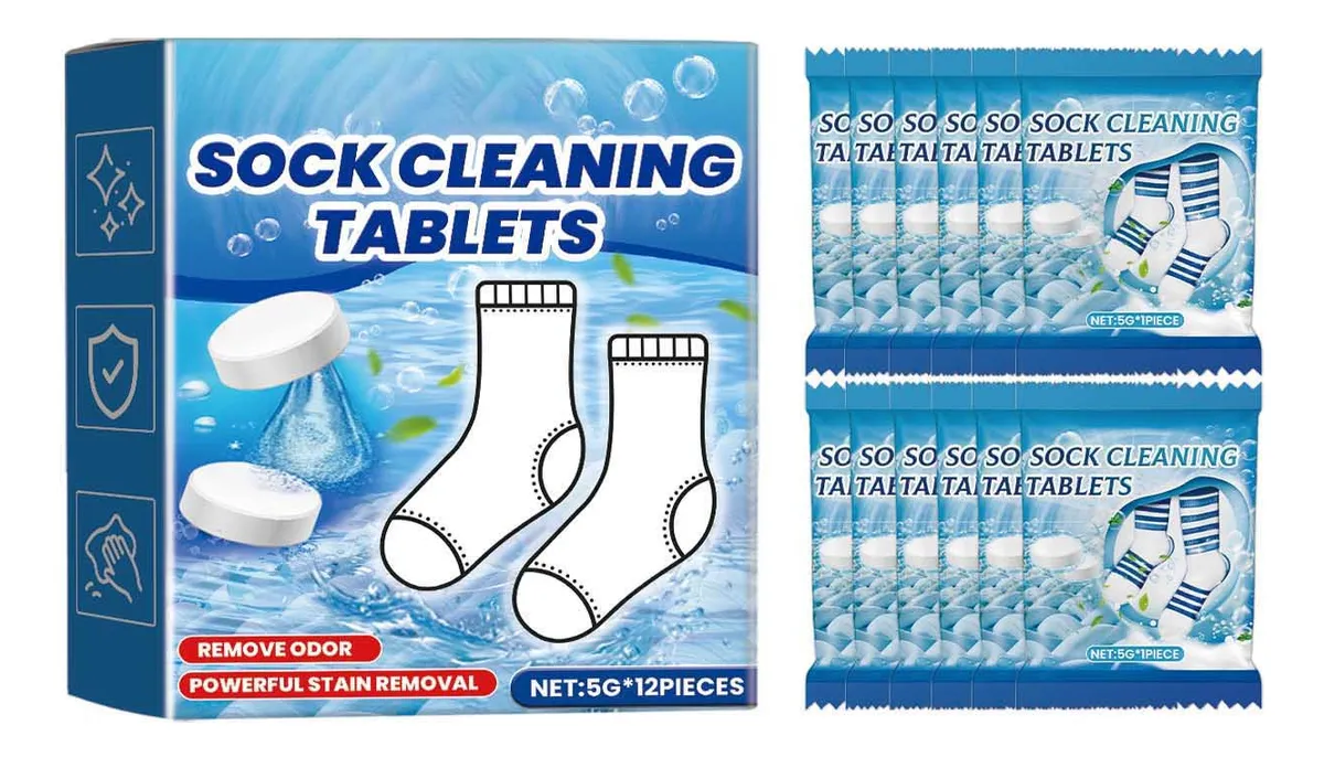 Tabletas Limpiadoras Desodorizantes para Calcetines