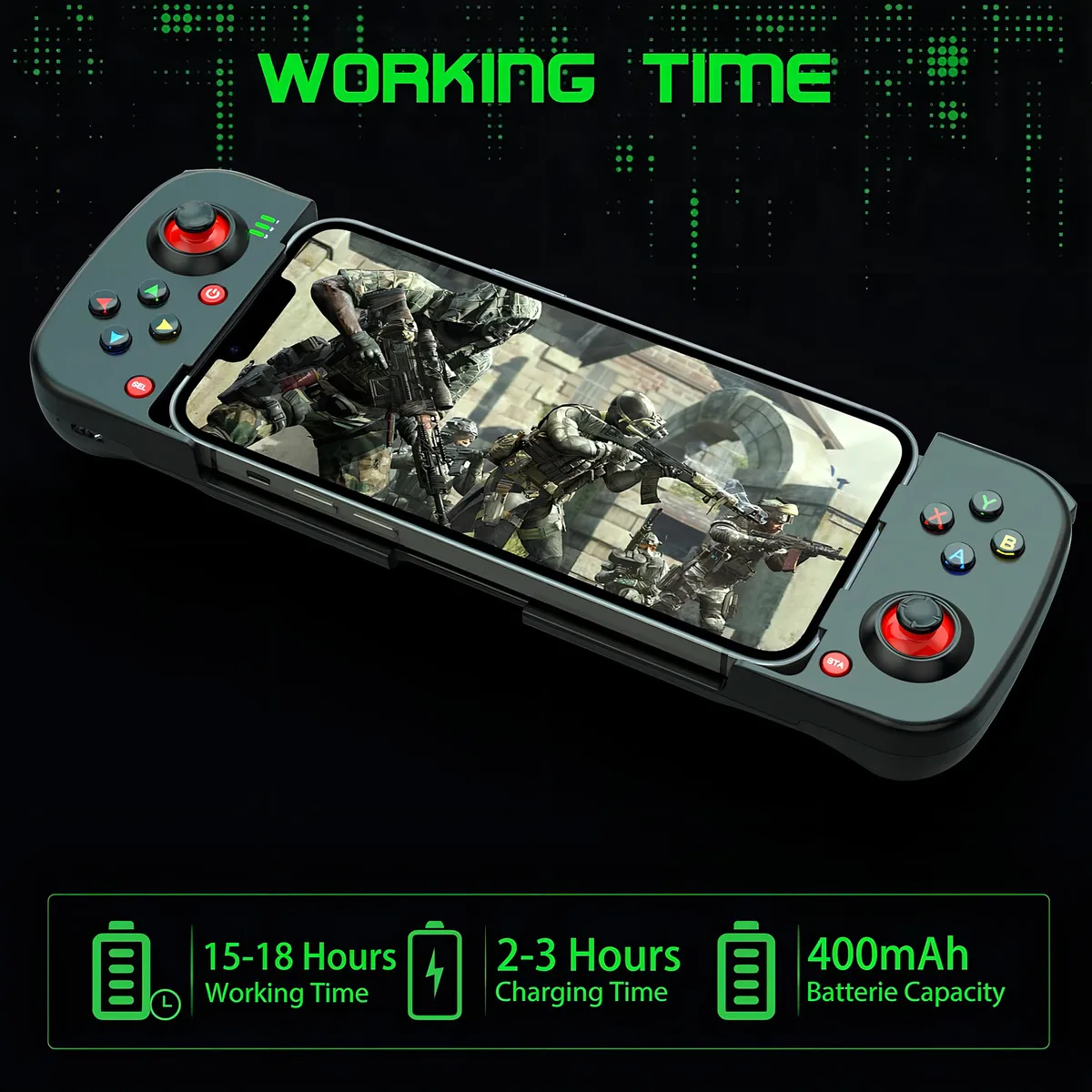 Kkluv Gamepad Mobile Inalámbrica Bluetooth para Android y iOS - Imagen 9