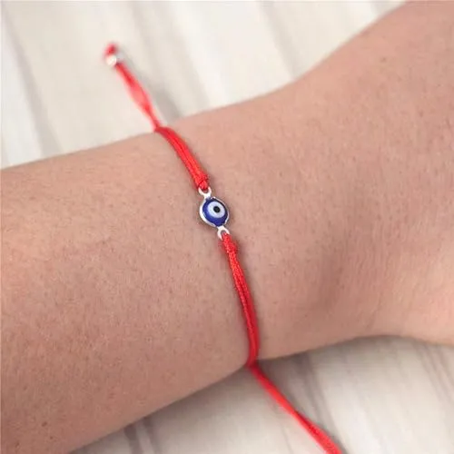Pulsera Ojo Turco Hilo Rojo - Imagen 4