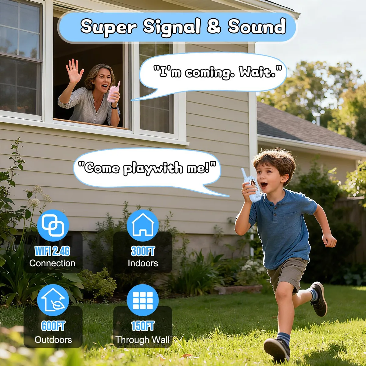 Walkie Talkies para Niños con Pantalla - Imagen 6