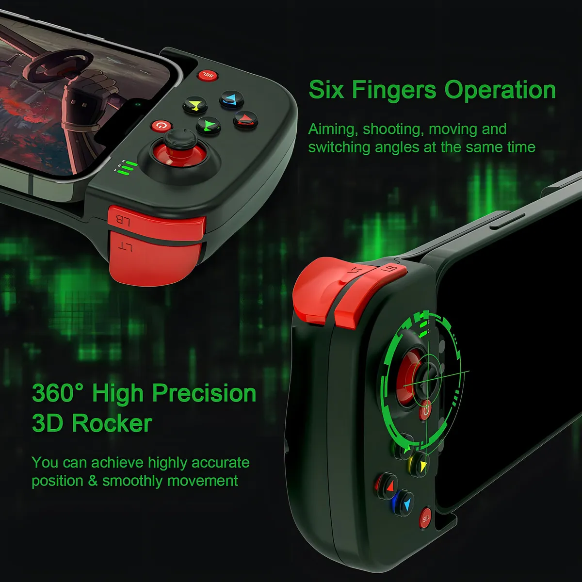 Kkluv Gamepad Mobile Inalámbrica Bluetooth para Android y iOS - Imagen 3